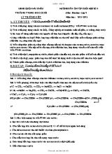 Hướng dẫn ôn tập cuối học kì II môn Hóa học Lớp 9 - Năm học 2021-2022